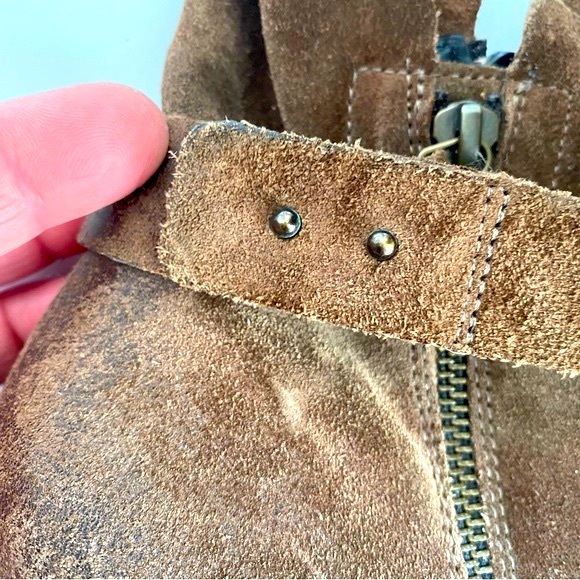 Paul Green Dallas Ankle Bootie In Earth Brown Suede - Size 8 - Picture 8 of 13